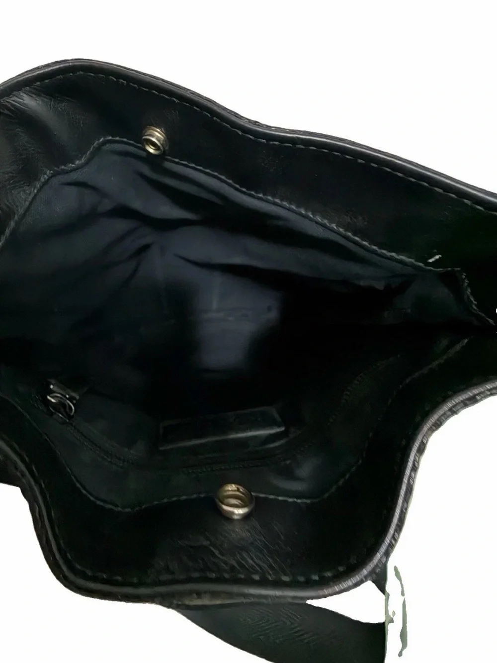 Yves Saint Laurent Ycon Black Leather Messenger Crossbody